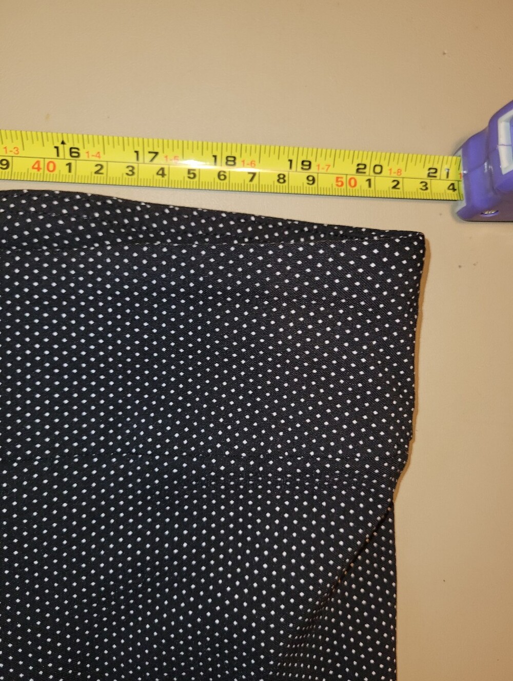 Just Be Black Pants with White Micro Polka Dot Print. Size 3X - Picture 5 of 6